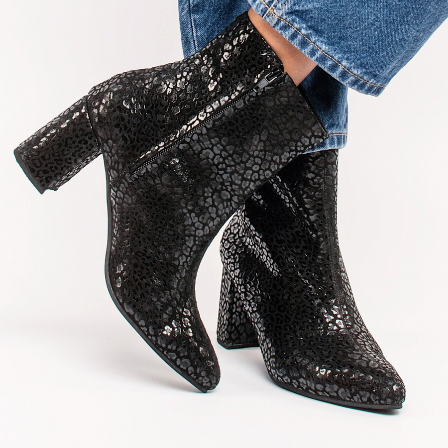 Guacolda 7 cm Negro Animal Print