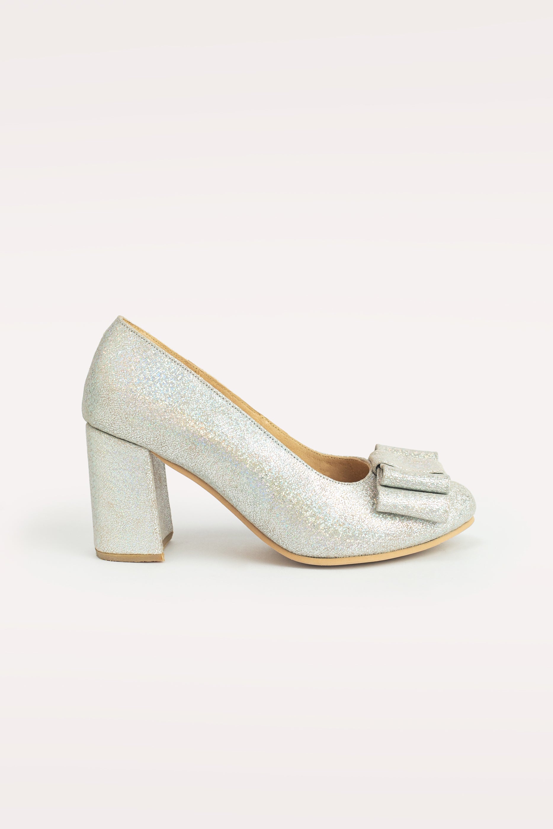 Leonor Glitter Plata 7 cm
